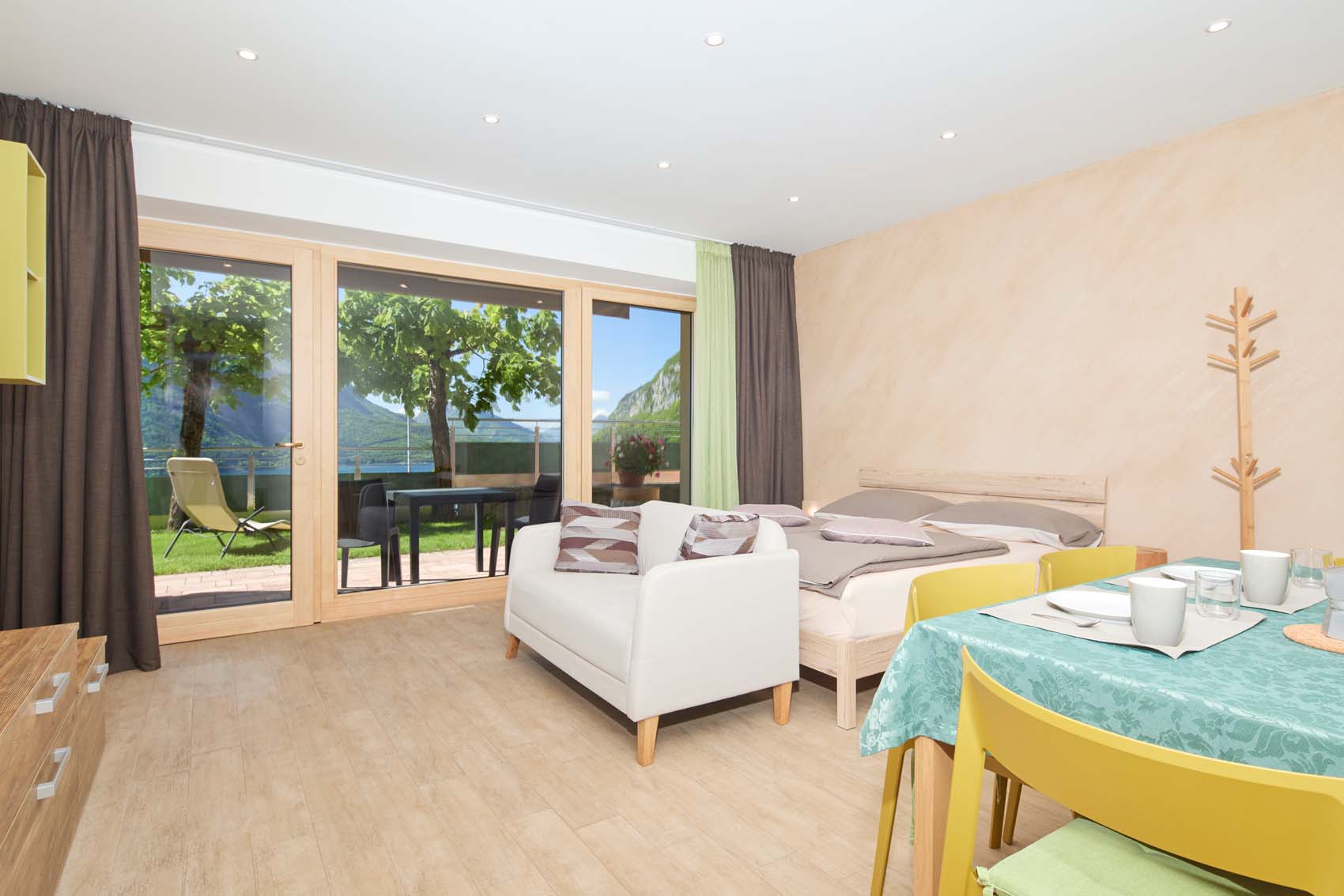 Lodge Le Soleil - appartamento verde - monolocale - Camera da letto