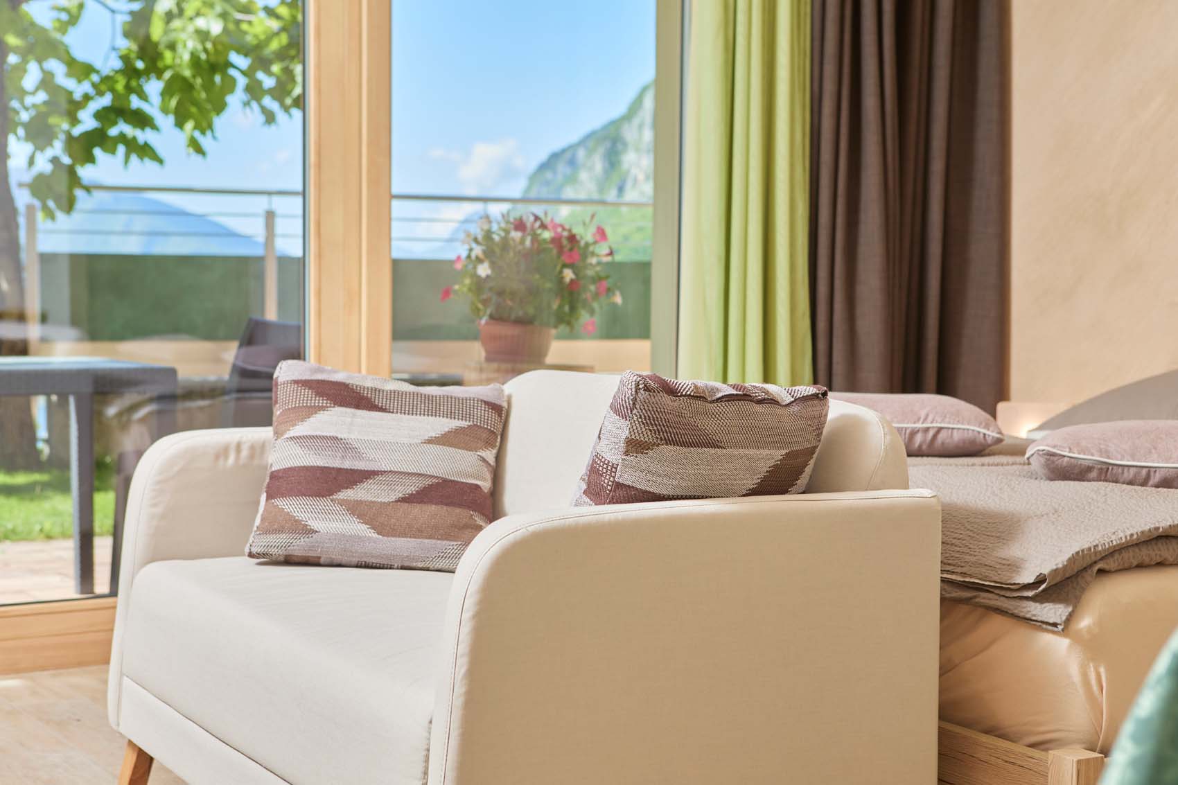 Lodge Le Soleil - appartamento verde - monolocale - salotto